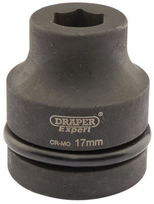 Draper Expert 17mm 1'' Square Drive Hi-Torq 6 Point Impact Socket 5098