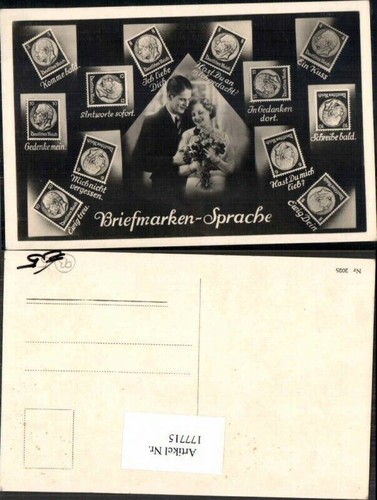 177715,Briefmarkensprache Briefmarken Sprache Herz Paar img