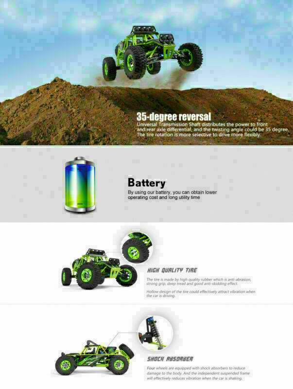 WLTOYS 12428 1/12CALE 2.4G 4WD ELECTRIC BRS7HED CRAWLER RTR RC Toy CAR GIFT