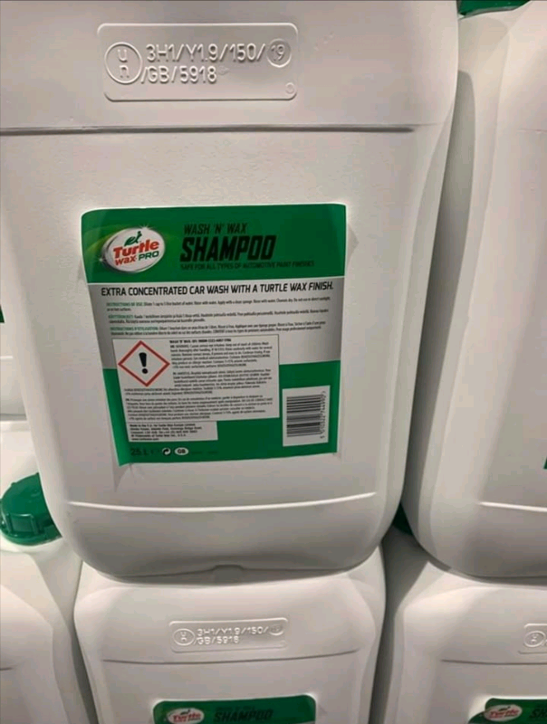Turtle wax pro wash and wax shampoo extra concentrated car wash 25L