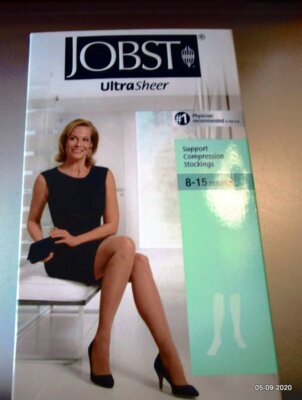Jobst Women UltraSheer Stockings 8-15 mmhg Compression Knee High Support Socks