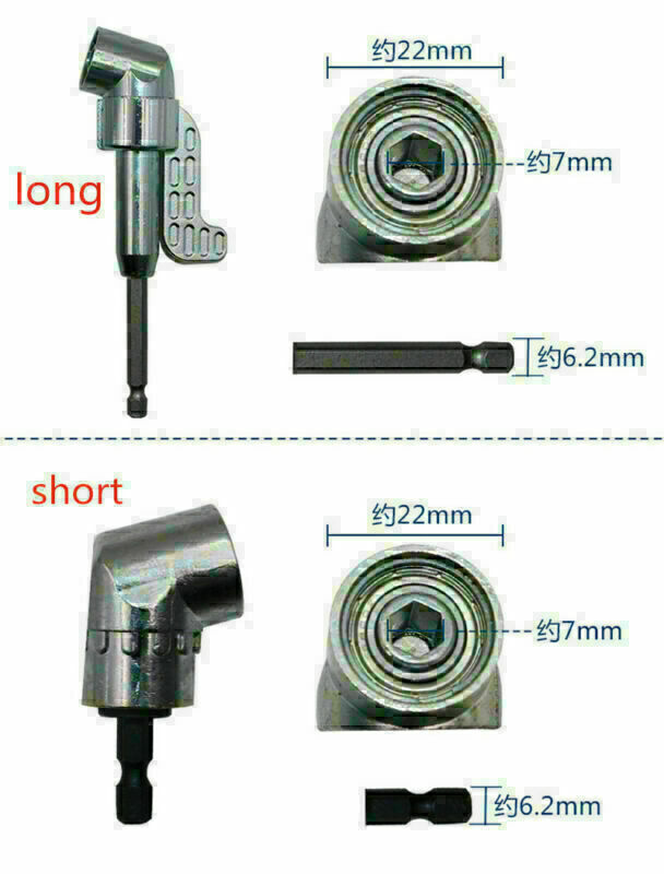 Screwdriver Bit 105 Degree Corner Electric Drill Angle Head Extension Hand Tool