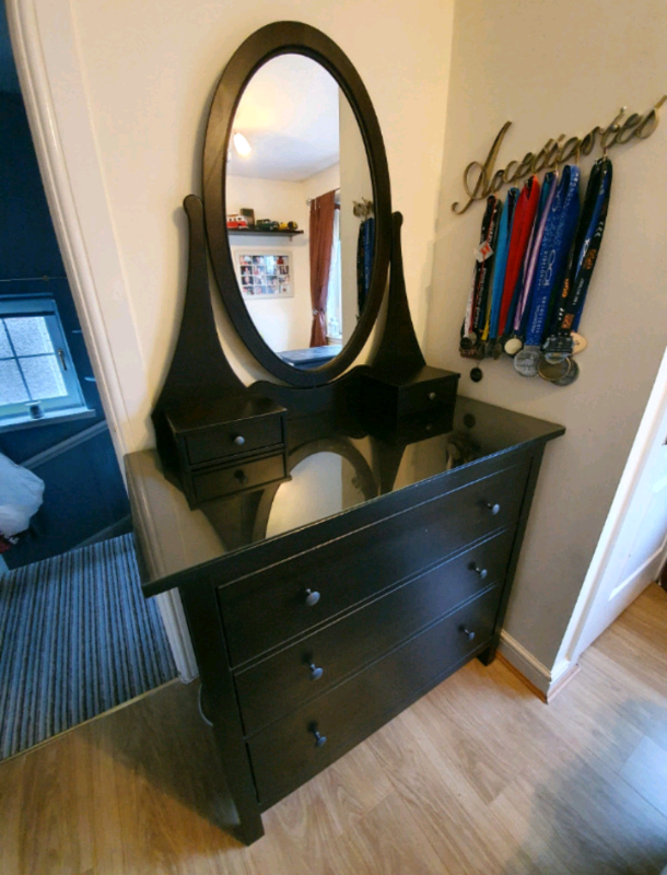 IKEA Hemnes 3 door dresser chest of drawers with mirror ...