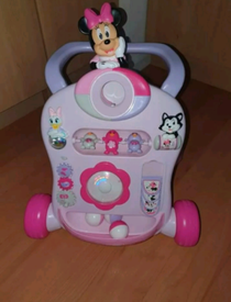minnie mouse push along walker