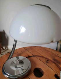 Vintage 1960s  Elio Martinelli Serpente Lamp with Crome Base.  