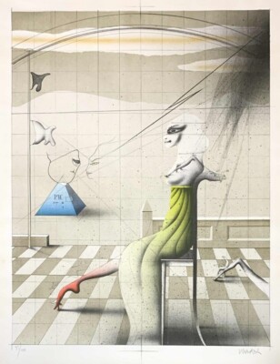 Paul Wunderlich、LITHOGRAPHIEN Ⅰ-Ⅳ Paul Wunderlich, Untitled, Original Lithograph, 1970s for