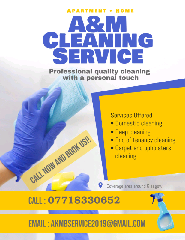 A&M Cleaning Service in Paisley, Renfrewshire Gumtree