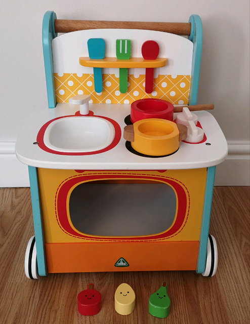 Early Learning Centre Elc Wooden Activity Kitchen Walker In