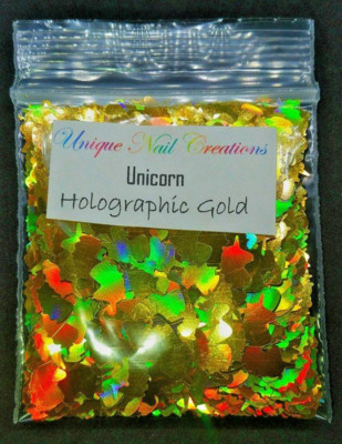 UNICORN SHAPE~Spangles~U CHOOSE~Nail Acrylic Gel Body Art Face Festival Crafts 