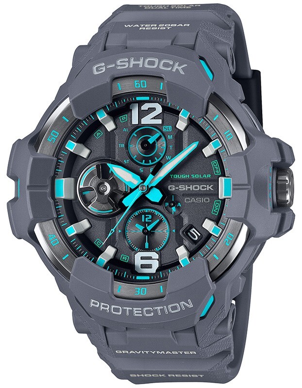 Pre-owned Casio G-shock Gr-b300-8a2jf Gravitymaster Master Of Air Bluetooth Men Watch
