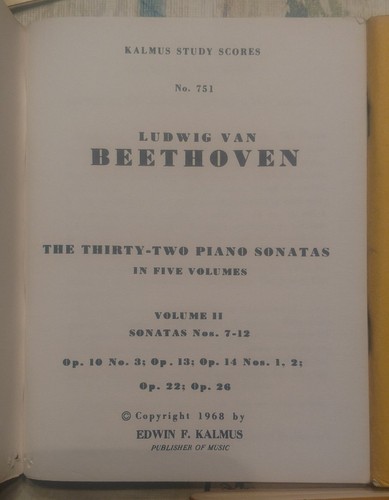 lot of 5 kalmus study scores belwin mills no. 803 973 751 759 769