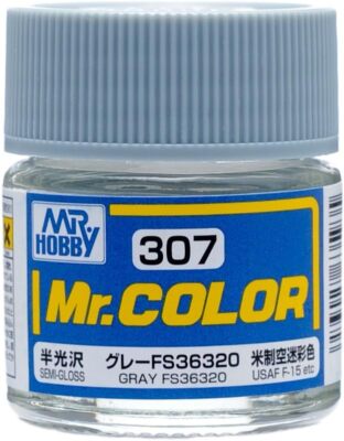Mr. Hobby C307 Mr. Color Semi Gloss Gray FS36320 Lacquer Paint 10ml - US