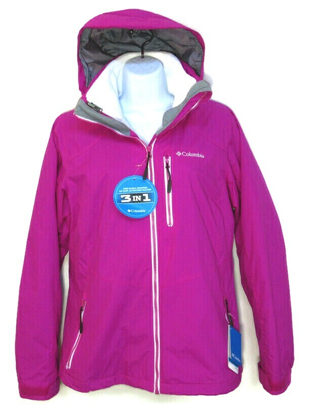 

ЖЕНСКАЯ КУРТКА COLUMBIA SLOPE SWEETIE 3-IN-1 I/C Размер  (маленькая) #3414-650 $220, Hot pink