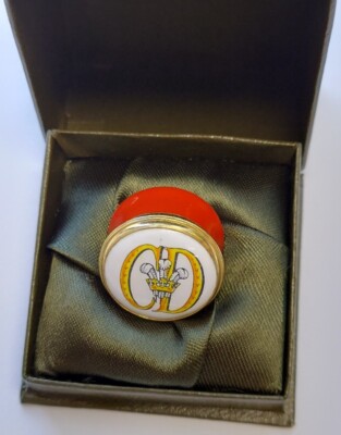 RARE 1981 Royal Wedding Crummles England Trinket Box 1"