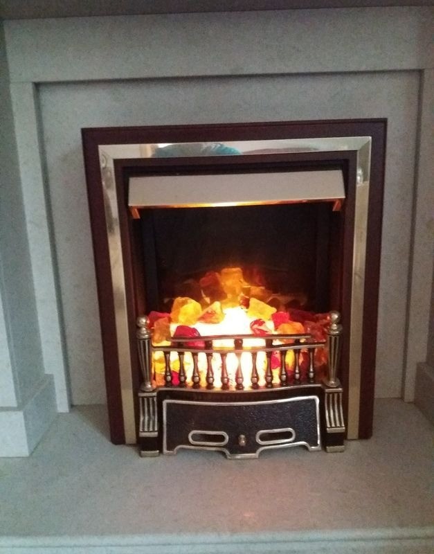 Electric fire with glass coals. in North Lanarkshire Gumtree