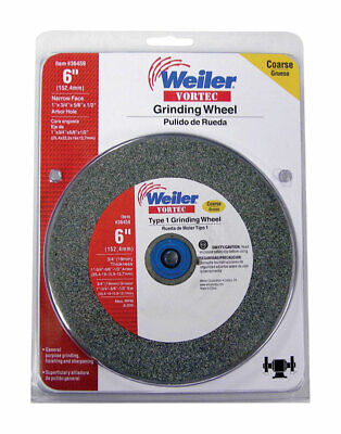 Weiler Vortec Pro 6in Dia x 3/4in thick Aluminum Oxide Grinding Wheel 4100 rpm