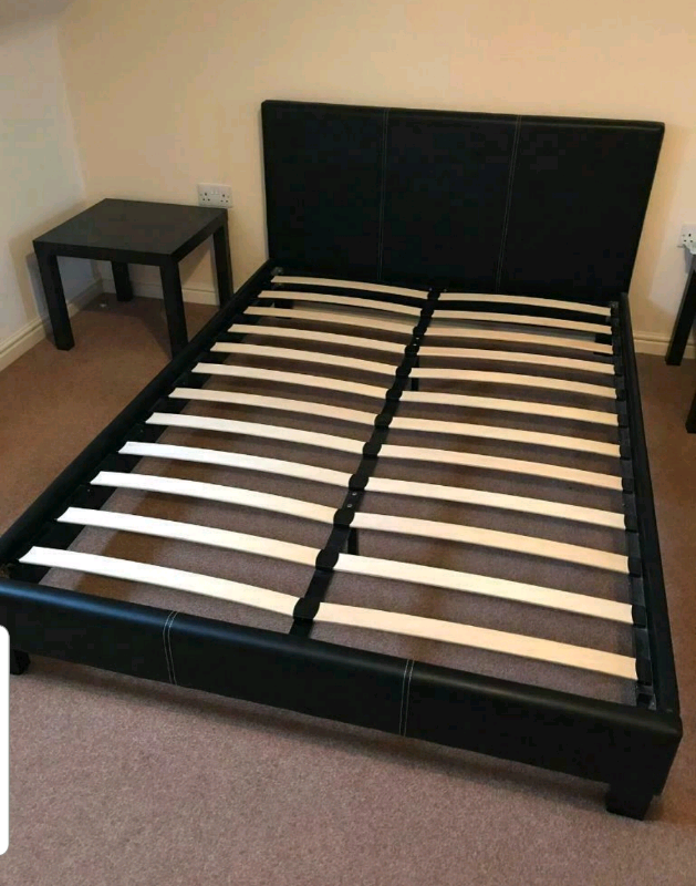 Leather King size bed frame (delivery available in