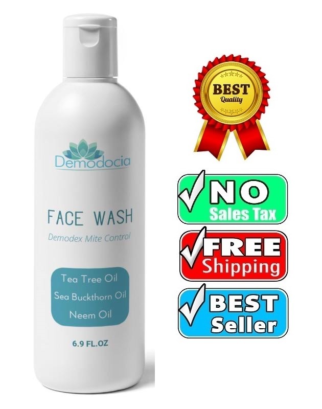 Demodex Face Wash Eliminate Mites Treat Face Skin Stop Itching & Irritation NEW