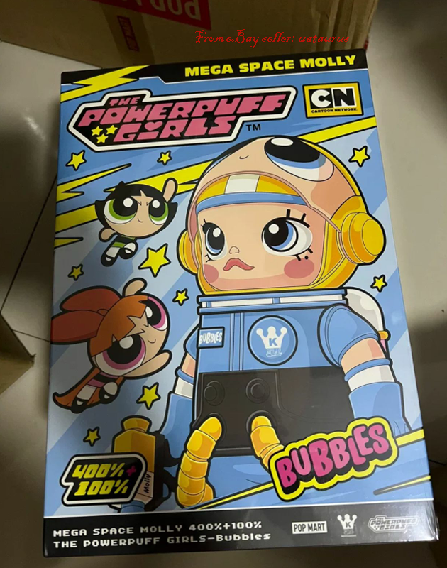 Pop Mart Mega Space Molly 400% The Powerpuff Girls (Bubbles Pop Mart Mega Space Molly 400% The Powerpuff Girls (Bubbles