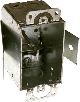 Raco 526 Steel Gray 12.5 cu. in. Capacity 1-Gang Rectangle Switch Box 3 x 2 in.