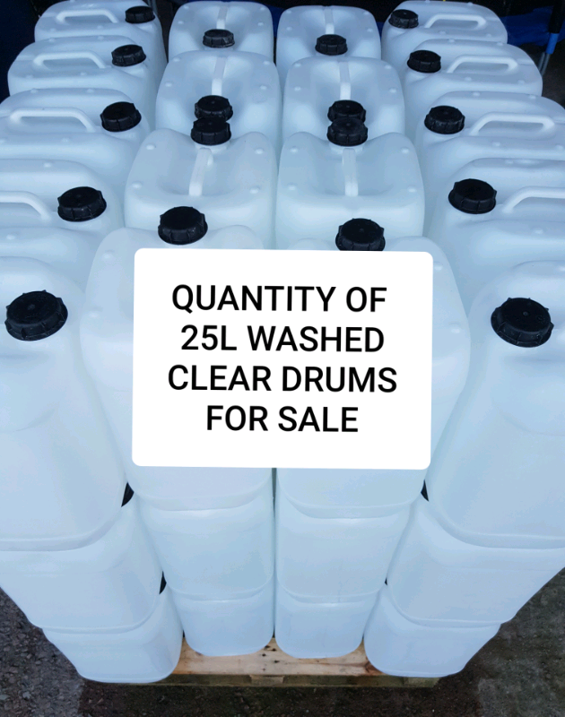 25 LITRE 25L 25 L PLASTIC DRUMS WATER CONTAINERS JARS BARRELS in