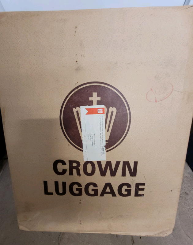 Vintage crown luggage suitcase in original box in Blidworth