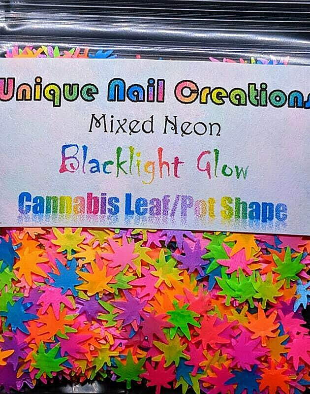 4/20~CANNABIS LEAF/POT SHAPE GLITTER~NailArt•Acrylic•Gel•Body Art•Face•Festival