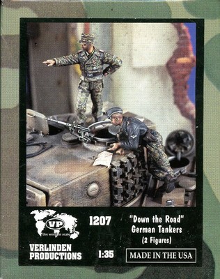 Verlinden Productions 1:35 Down in the Road German Tankers 2 Resin Figures 1207