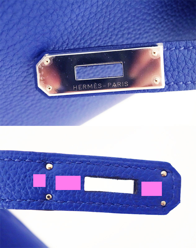 HERMES KELLY BLUE ELECTRIC BAG RETOURNE NEW