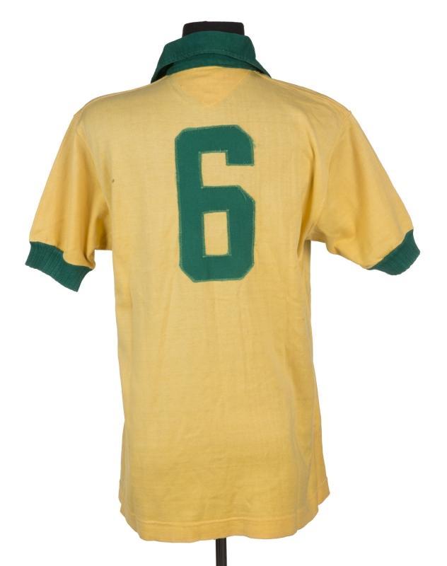 Brazil 60s Match Worn Football Jersey Shirt - Brasil Camisa - #6 Marco Antonio