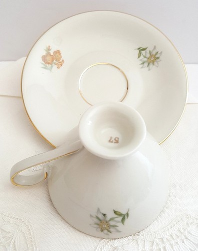 Vintage Cottier Freres Demitasse Tea Cup & Saucer Fine China made in Switzerland