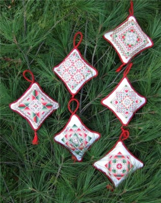 Pam Kellogg Counted Cross Stich Leaflet ~ Quilt Ornaments ~ 2640
