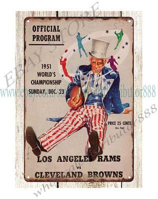 1951 football Championship Game Program  vs