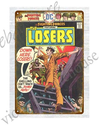 house discount plaques 1975 Our Fighting Forces comics metal tin sign
