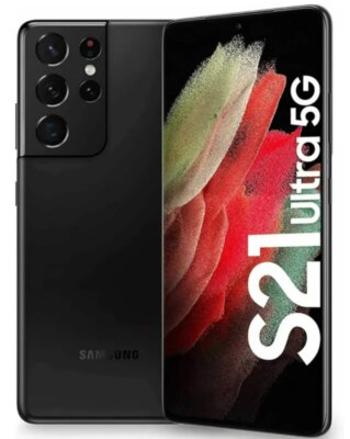 New Samsung Galaxy S21 Ultra 5G G998U 128GB Unlocked Smartphone 108MP Black 6.8''