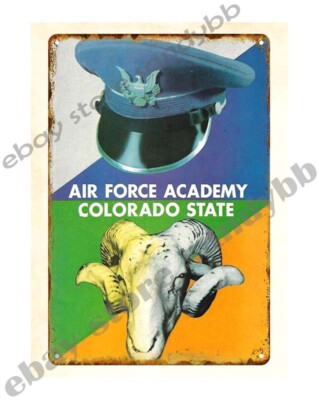 1957 football Air Force vs Colorado State Program metal tin sign household decor