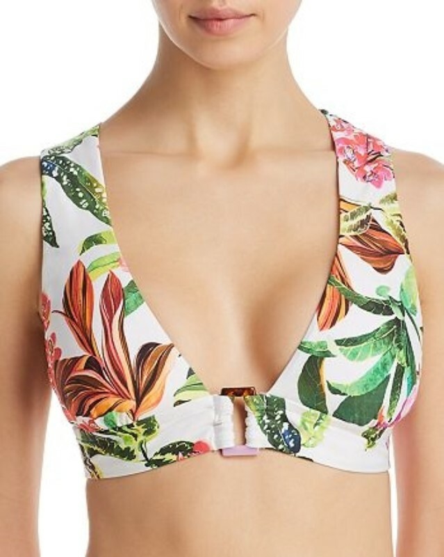 Trina Turk 259630 Women Welcome To Miami Bikini Top Swimwear Size 8