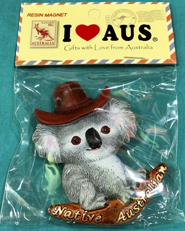 1 X Souvenir 3D Sydney Koala Native Australia Boomerang Fridge