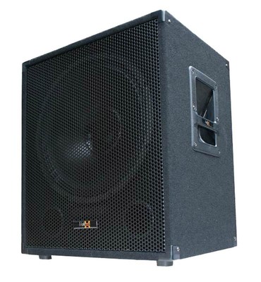E-Lektron SUB-38 PA Subwoofer Bass-Lautsprecher Box 38cm/15" mit Tiefpass-Weiche