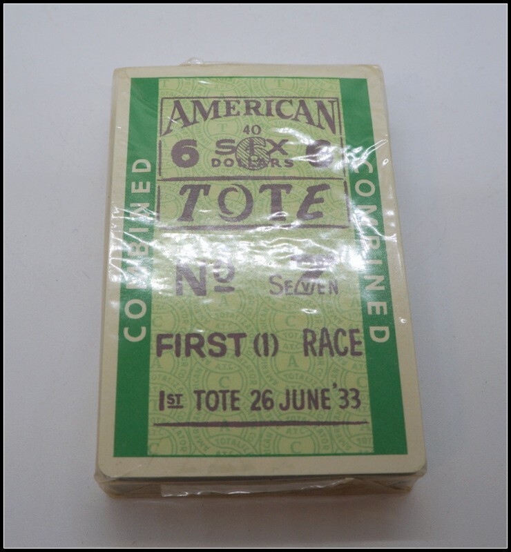 Vintage Redislip Racing Ticket Double Deck Playing Cards Sealed #A3010