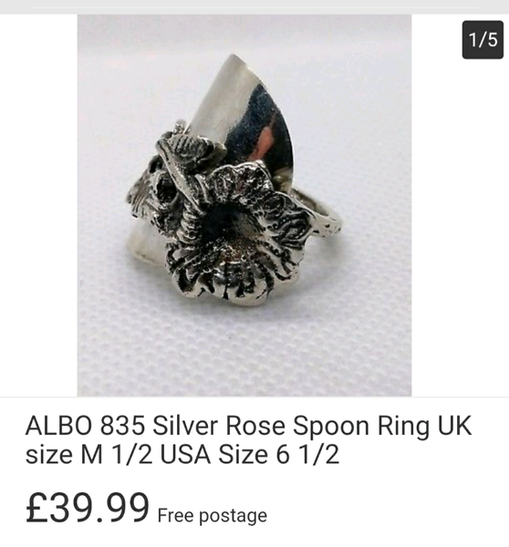 Sterling Silver Spoon Rings for sale in UK View 37 ads