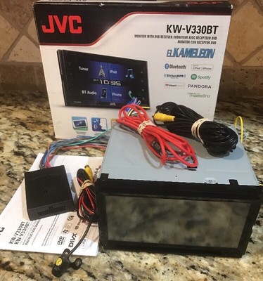 JVC 40KWV330BT41 68quot Bluetooth DVD CD AM FM Digital Media 2DIN Car Stereo  EUC