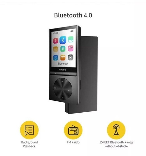 MP3 Player with Bluetooth 16GB Lossless Sound Music Player with FM Radio / Video