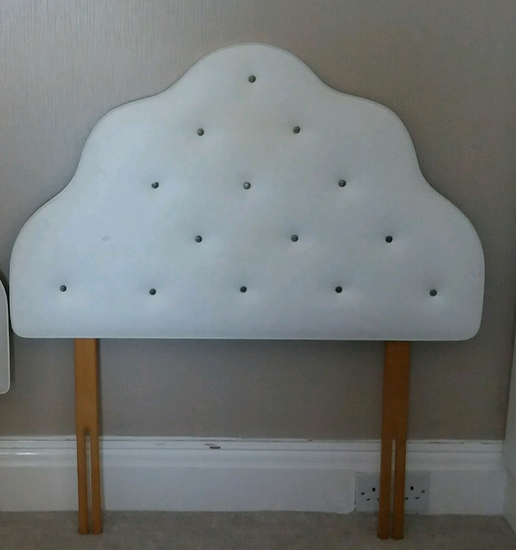 Single white Studded Headboard | in Blackpool, Lancashire | Gumtree