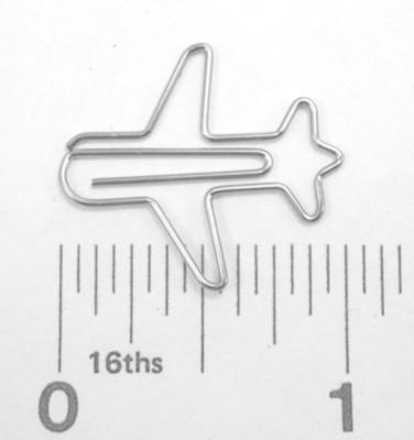 Paper clips Silver Color METAL vehicle Executive box 30 plane bicycle car gift
