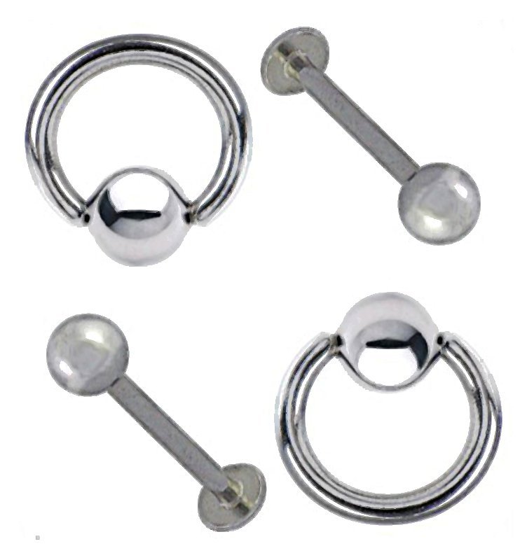PRO STERILE *Blade Needle Piercing Kit* Choose Piercing/Jewellery