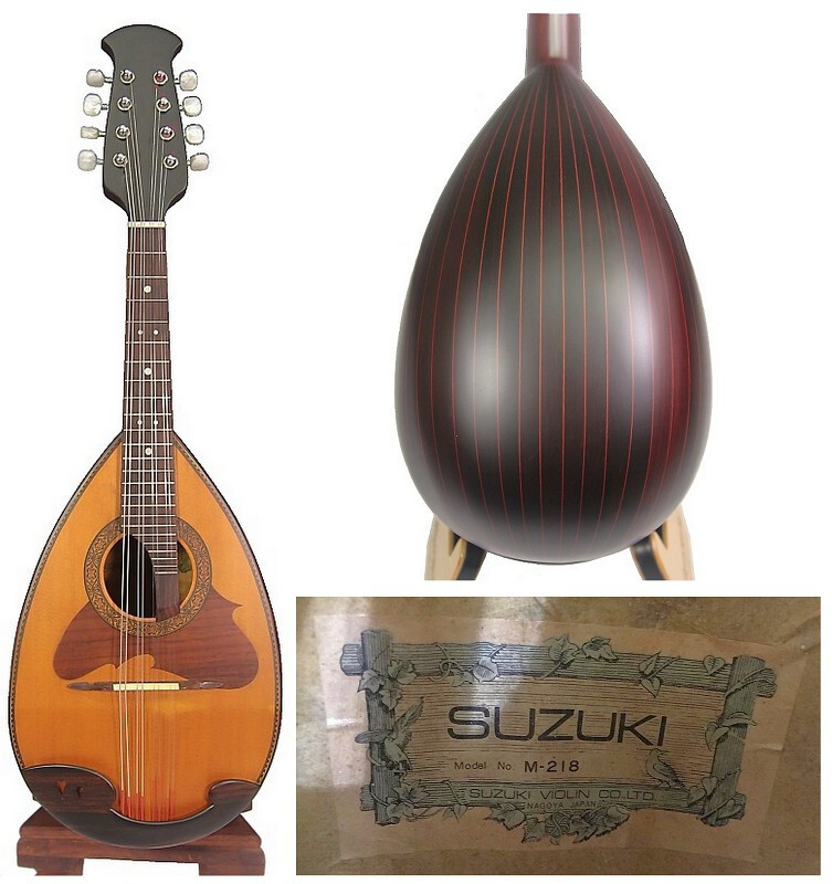 スズキ SUZUKI  マンドリン  M-218 Japan Nagoya Suzuki M-218 Solid Spruce top Rosewood Bowl