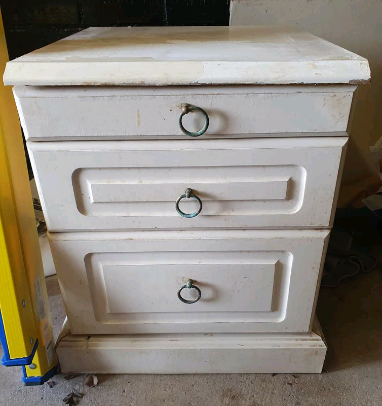 Cream Bedside Table up for grabs on Gumtree