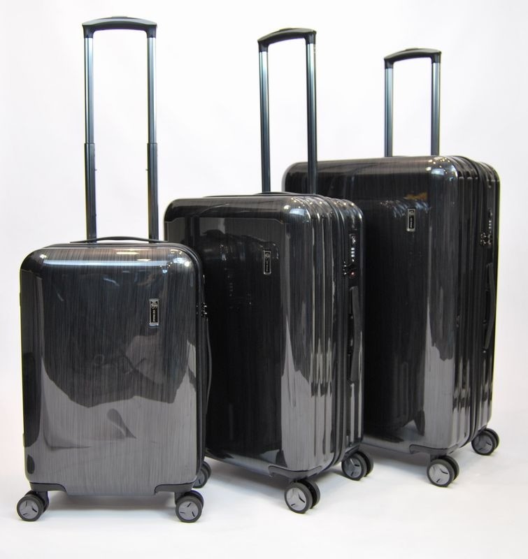 BNWT K2 Global Black Medium (67cm) Hard Shell 4 Wheel Spinner Suitcase