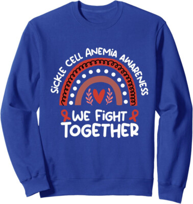 We Fight Together Awareness Month Sickle Cell Anemia Unisex Crewneck Sweatshirt